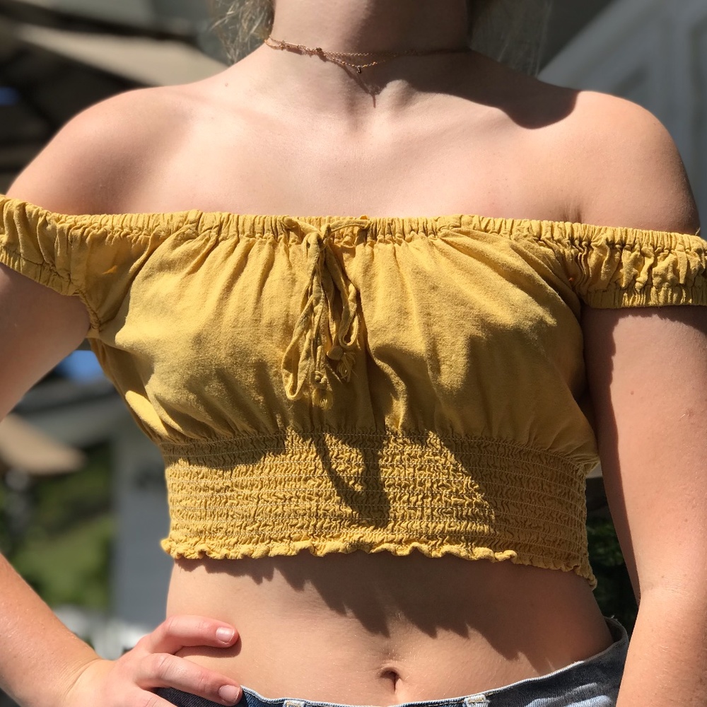 Brandy Melville Gold Top